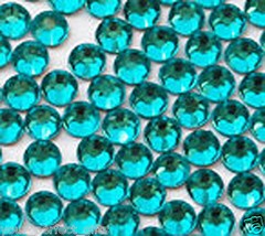 24 Swarovski 5mm Teal Rhinestone Bouquet Stem Jewelry