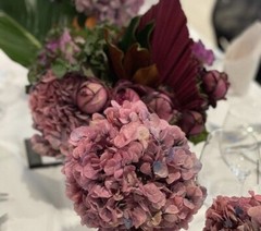 Preserved Hydrangea Big Leaf Dried Flowers Home Wedding Bouquet Decor
