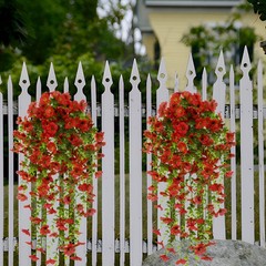 Artificial Flowers Plastic Fake Plants UV Resistant Home Wedding Corridor Decor