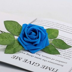 25pc Artificial Flowers Real Looking Foam Roses Decoration DIY for Wedding Decor