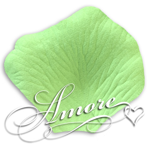 1000 Wedding Silk Rose Petals Pistachio (Green-Pale Moss), Petals & Garlands, Ro