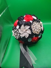 Bridal Bouquet Exclusively Different Specials Rhinestone Silk Roses Red More…