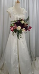 Boho Garden Succulent Faux Silk Wedding Bouquet