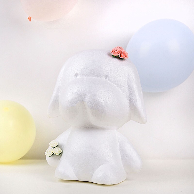 12″ White STYROFOAM PUPPY 3D Animal Model DIY Craft Decoration Party Supplies