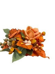 Ling’s Moment Pocket Boutonniere Single for Men Groom for Wedding Burnt orange