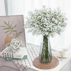 -Pcs Baby Breath Artificial Flowers Bulk，Artificial Babys Breath Flowers 120