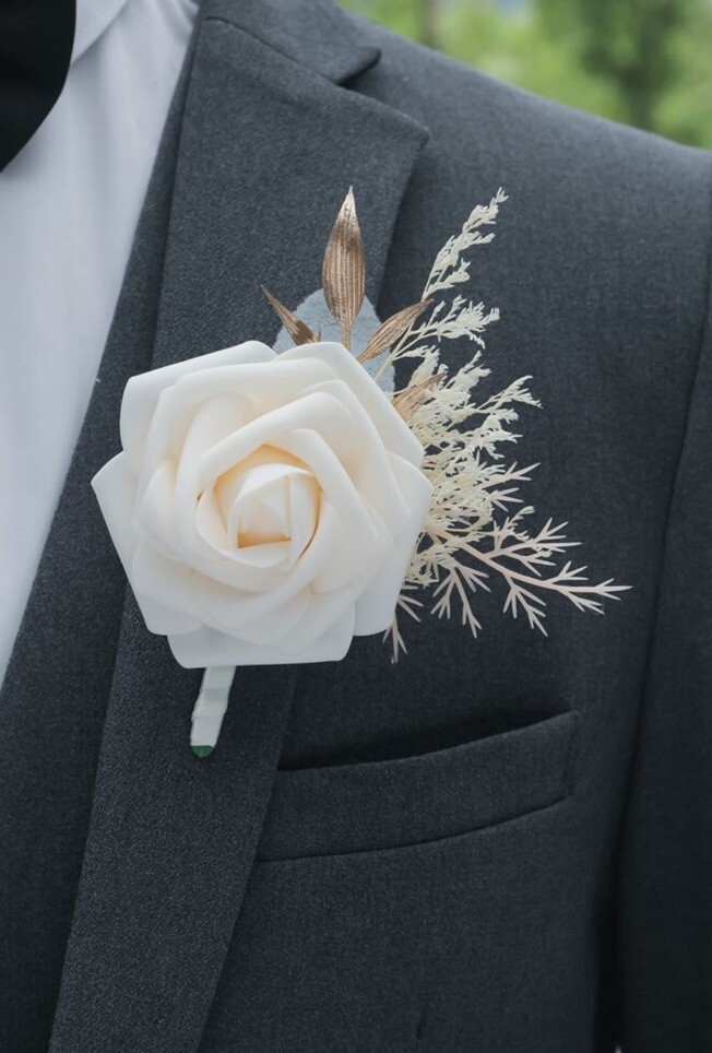 Wedding white or corsage Forest Style