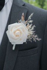 Wedding white or corsage Forest Style