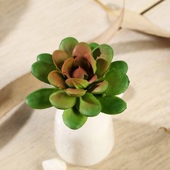 Set of 3 3″ tall Assorted Faux Succulent Picks Sprays Stems Wedding Decorations