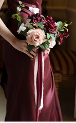 Wedding party floral arrangement pieces