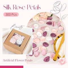 300pcs Artificial Flowers Silk Fake Pink Rose Petals Flower Girl 1 Blush Pink