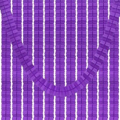 9.8ft Four-Leaf Garland, 12 Pack Tissue Paper Hanging Flower, Dark Purple