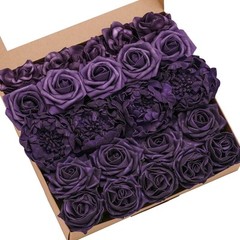 Artificial Flowers Fake Roses for DIY Wedding Bouquets Centerpieces