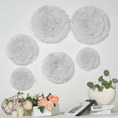 7 9 11 in Tissue Paper Carnations Flowers Wall Backdrop Event Party Decorations