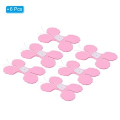 6Pcs 9.8ft Four-Leaf Paper Flower Garland Hanging Streamers, Light Pink