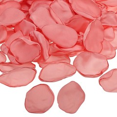 200 Pcs Silk Rose Petals, Artificial Flower Scatter Fake Rose Petals Peach Pink