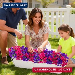MARTINE MALL Artificial Flowers for Outdoors, 12 Bundles Realistic Fake Outdoor