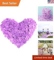 1000 Count Light Lavender Silk Rose Petals – Ideal for Weddings and Table Decor!