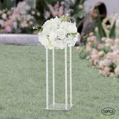 10 Pcs 7.87 inch Diameter Fake Flower Ball Arrangement Bouquet Party Centerpiece