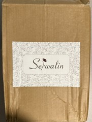 Serwalin 7 inch Wedding Bouquets for Bridesmaids, Set of 2, Burgundy