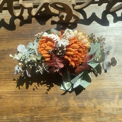 Bridal Wedding Bouquet Hand made Budget Handmade Faux Flowers Orange Red Yellow