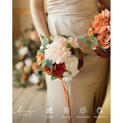 Bridesmaid Bouquet Artificial Flowers Wedding Decoration Tossing Props Ceremony