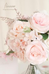Cream Blush Artificial Flowers Fake Roses Peonies and Greenery Creamy Pink