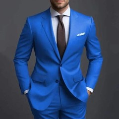 Men’s Adult Dress Wedding Groom Banquet Suit Temperament Business Suit