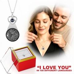 Preserved Roses Necklace Box – Birthday Gifts For Women,Gifts Wife, Black