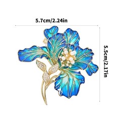 Traditional Floral Design Brooch Alloy Coat Suit Dress Safety Badge Lapel Pin
