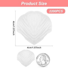2200PCS Artificial Flower Petals Engagement Party Decorations 2000PCS White