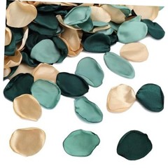 200 Pieces Silk Rose Petals Flower Silk Petals Artificial Scatter Dark Green