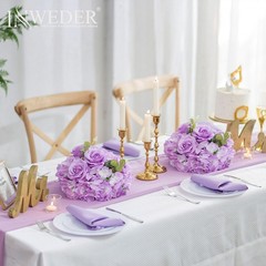 Purple Flowers Balls for Centerpieces: 10 PCS 11.8″ Diam Flower Centerpieces …