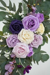 Olalaka Faux Flower Swag Set of 2 for Wedding Welcome Signs Floral Decoration…