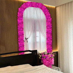 Bright Pink Floral Swags – 6 Pack Artificial Flower Arch for Weddings & Decor