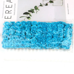 144PCS 1.5 Cm Artificial Mini Paper Rose Bouquet for Scrapbooking for Wedding Pa