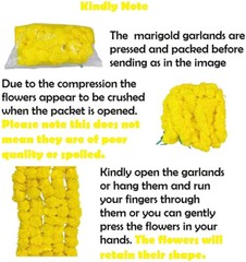 Artificial Blue Marigold Flower Garlands Vine Wedding Indian Event Decoration