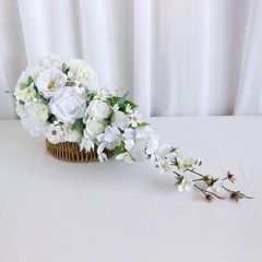 Wedding Bouquet for Bride Bridesmaid Cascading Bouquet Water Drop Elegant