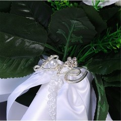 Elegant Artificial Flower Wedding Bouquet Bridal Handheld Rose Flower for Event