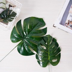 6 pcs Monstera Leaves Artificial Tropical Greenery Stems Wedding Party Supplies