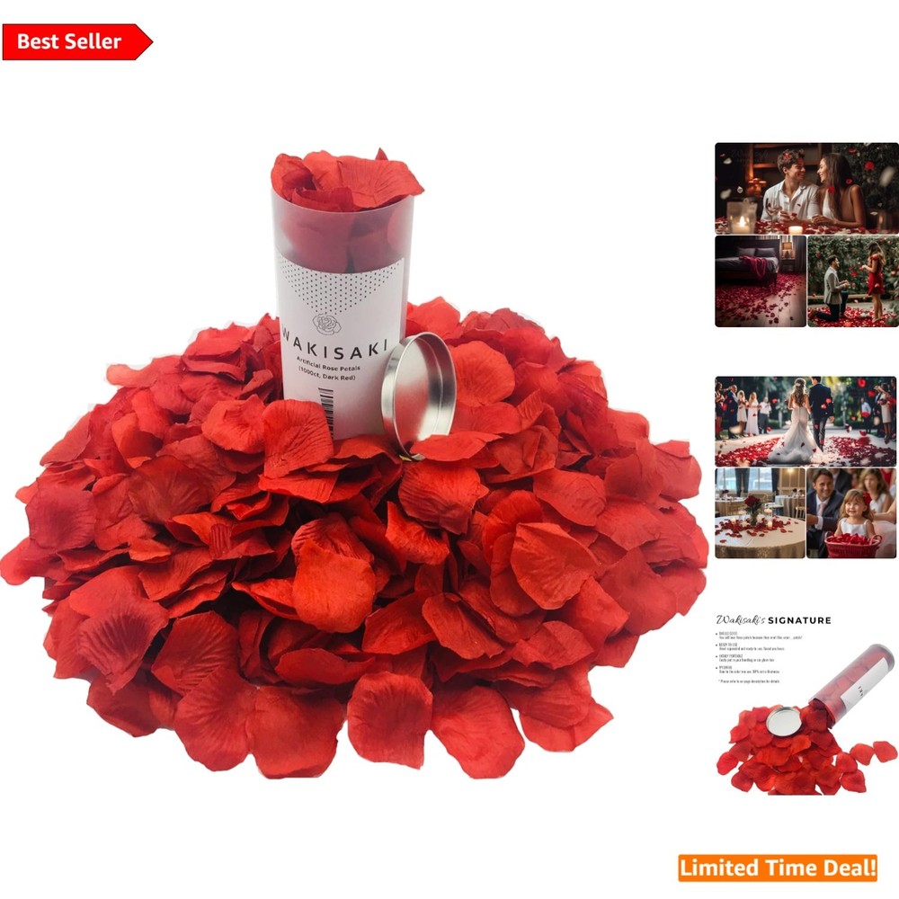 1,000 Count Scented Silk Rose Petals, Perfect for All Romantic Occasions
