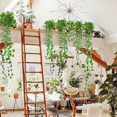 48 Pcs Artificial Ivy Fake Vines,Ivy Garland Greenery Garland Fake 336Ft