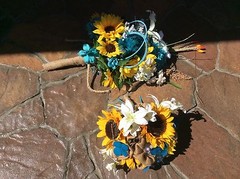 Sunflower wedding flowers package bridal bouquet decorations 40pc RECEPTION plus