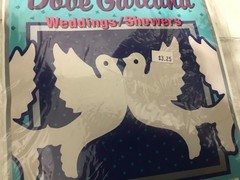 4 packs Vintage Beistle 12′ dove garland weddings/showers