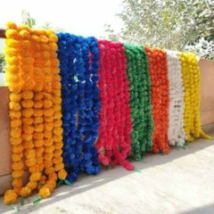 Indian Garlands Gift flowers Marigold Wholesale Lot Marigold Wedding Decor