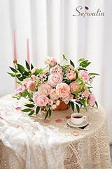 Artificial Flowers Pink Flowers Fake Silk Flowers Wedding 1 Box A Athens Pink