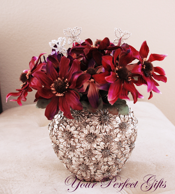 3 Crystal Rhinestone Butterfly Bouquet Jewelry Silver BJ004