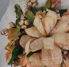 Peaches and Pinks Silk Bridal Bouquet