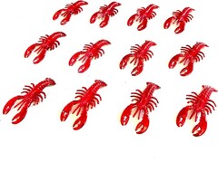 24 Pcs Mini Crawfish Lobsters Boil Party Supplies Red Lobsters Crawfish Seafo…