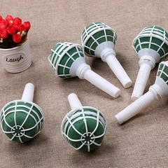 4Pcs Wedding Flower Holder Floral Handle Bouquet Base Reusable Assorted Color